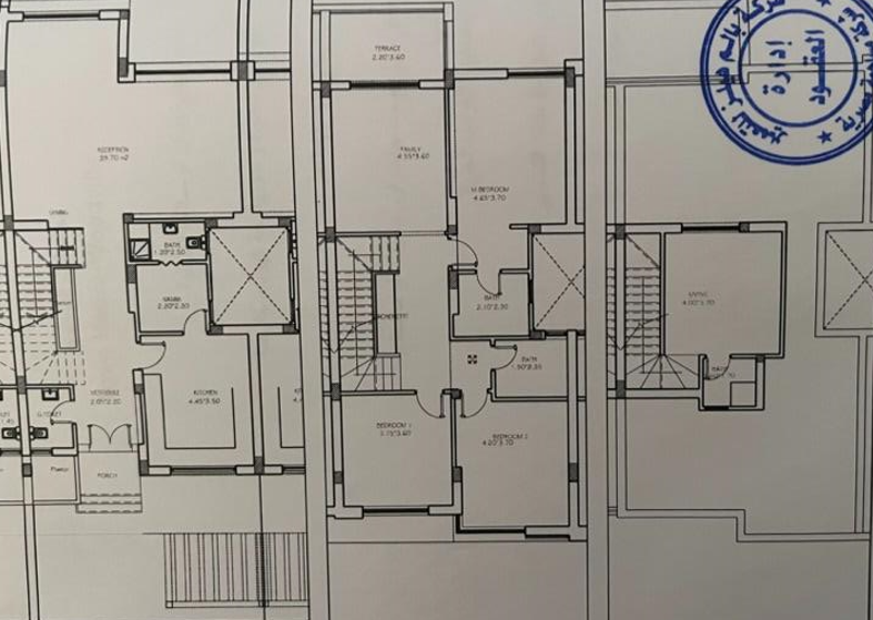 Floor plan for townhouse at Woodville