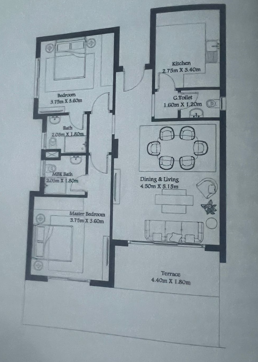 Floor plan for apartment at Hyde Park