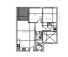 Floor plan for chalet at Cali Coast Ras El Hekma