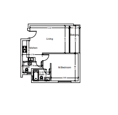 Floor plan for chalet at Cali Coast Ras El Hekma
