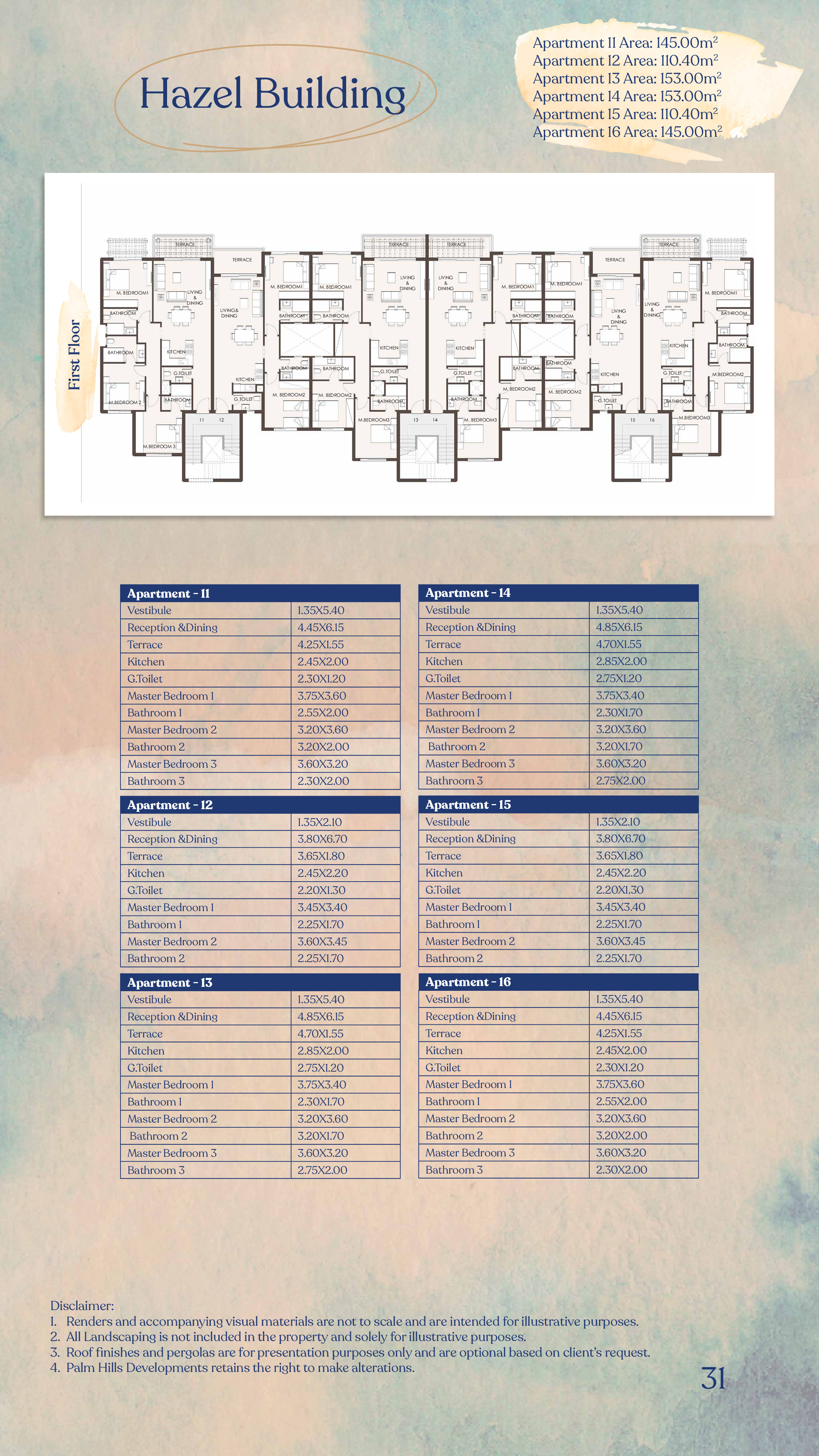 Floor plan for chalet at Hacienda West