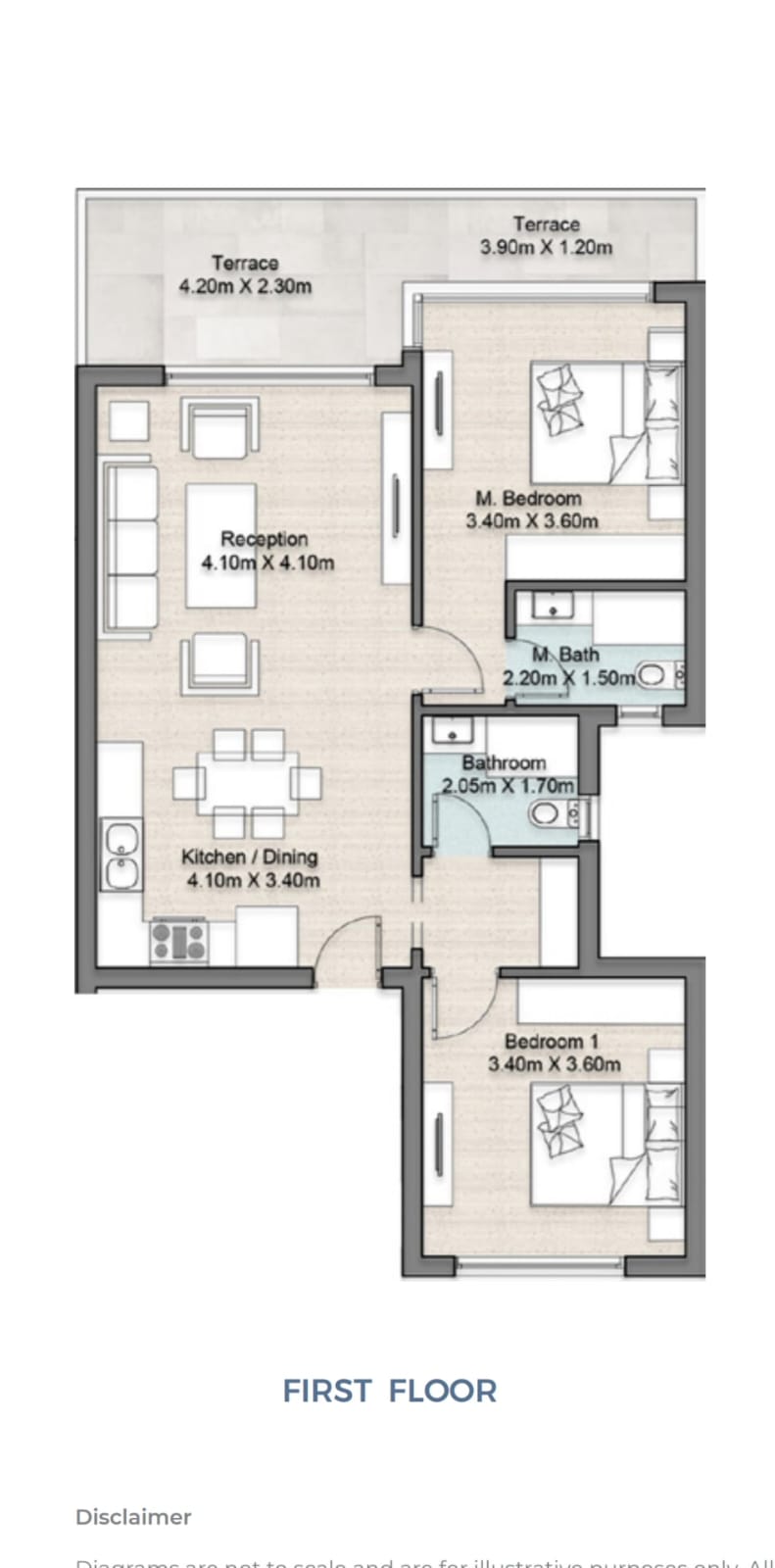 Floor plan for chalet at Hyde Park North - Seashore