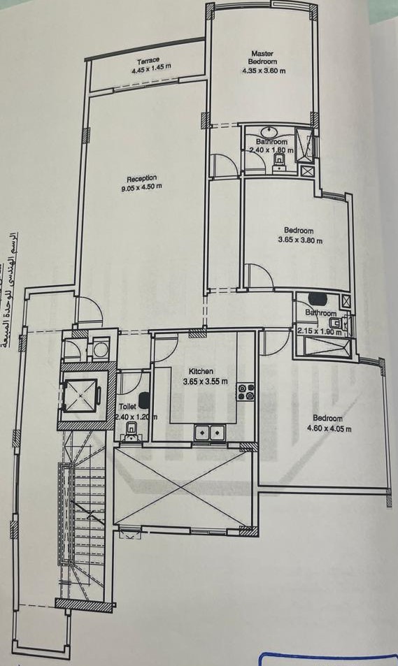 Floor plan for apartment at Fifth Square Al Marasem