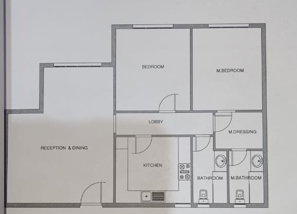 Floor plan for apartment at Mountain View iCity October