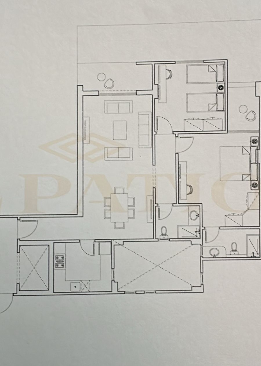 Floor plan for apartment at El Patio Oro