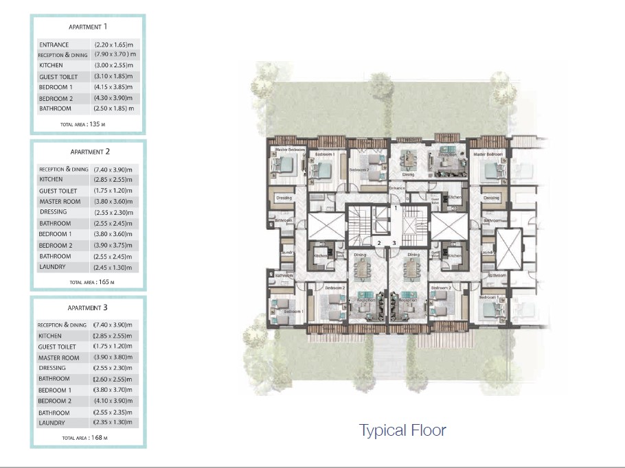 Floor plan for apartment at Green Square