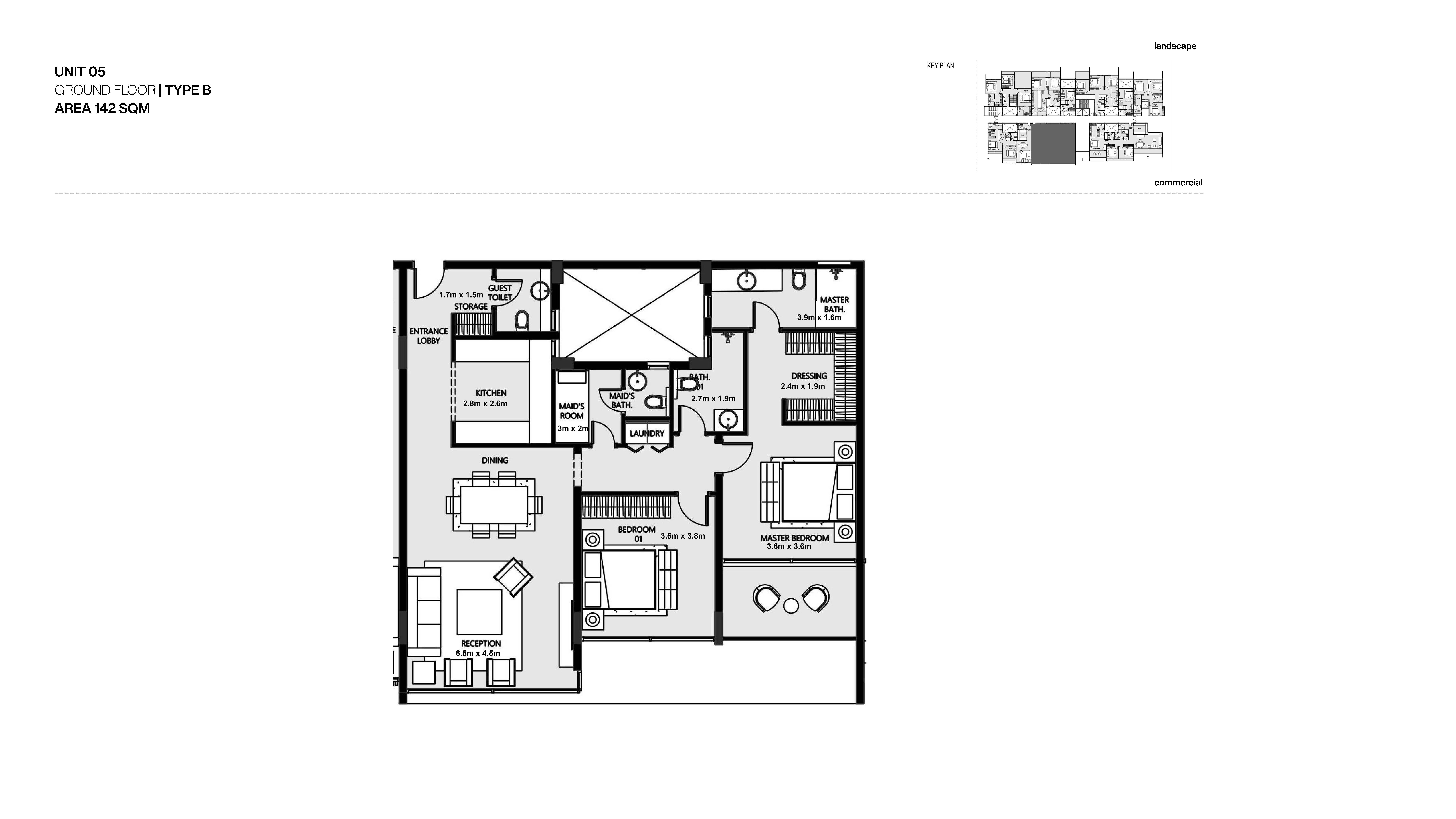 Floor plan for apartment at Nmq