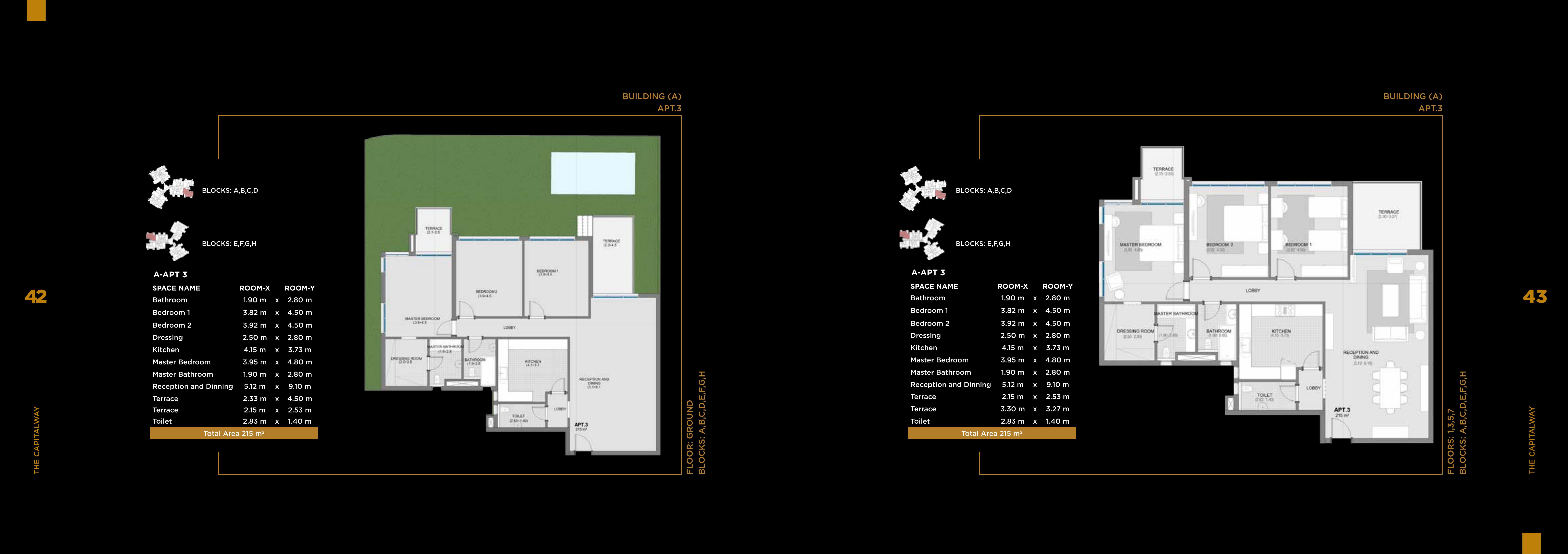 Floor plan for apartment at Botanica Residential