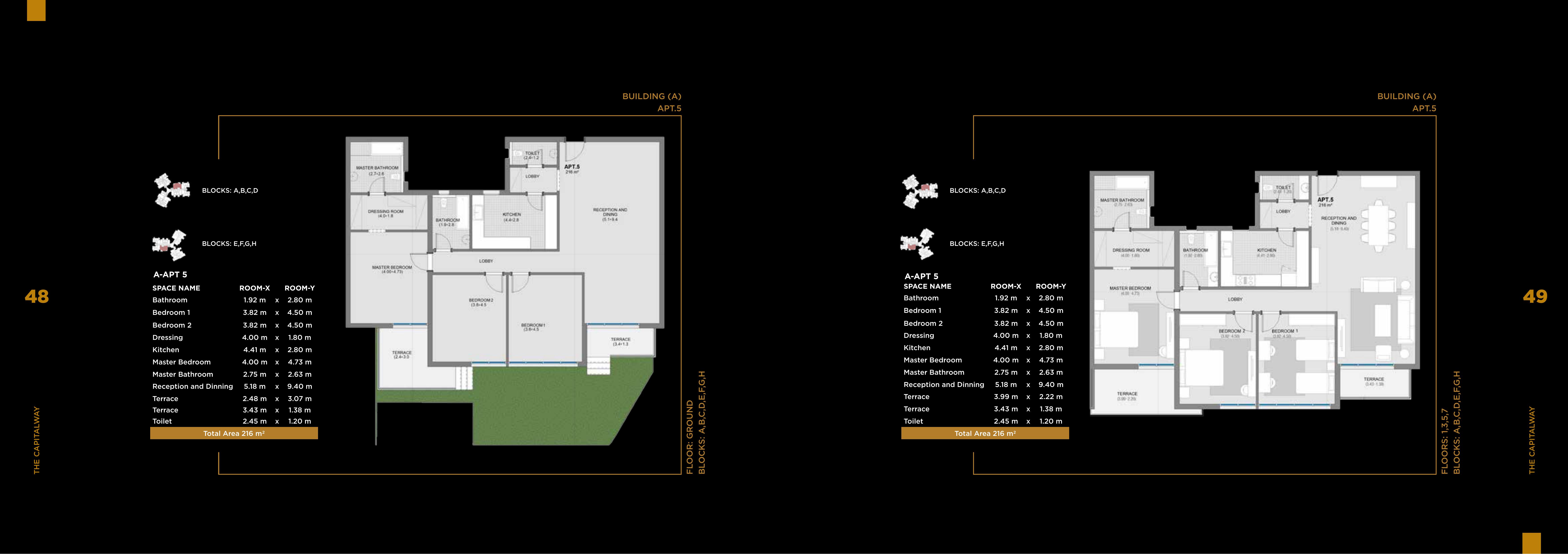 Floor plan for apartment at Botanica Residential