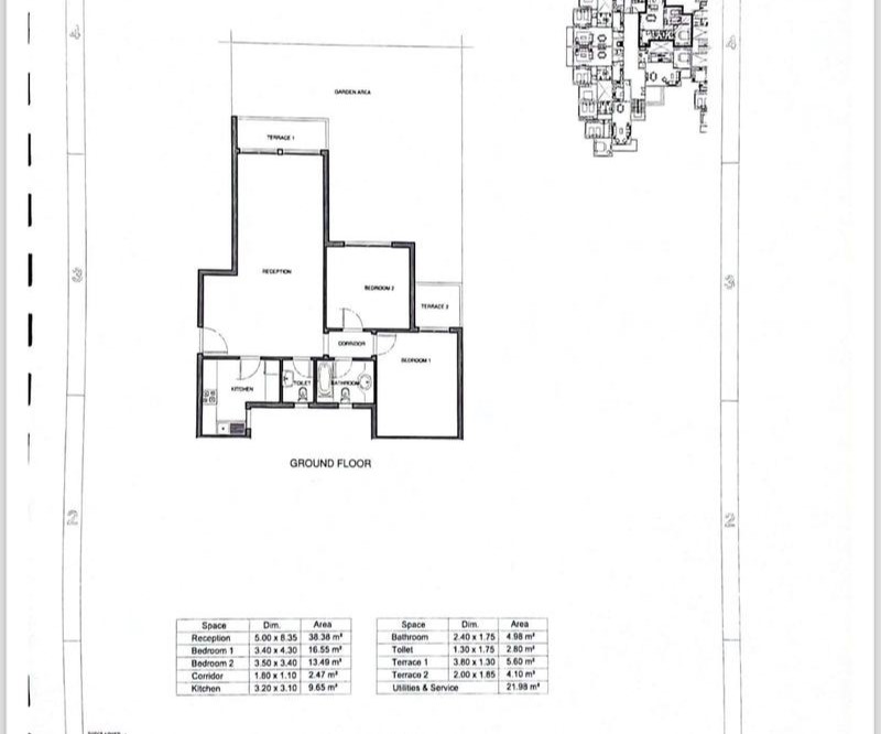 Floor plan for apartment at Mountain View ICity New Cairo