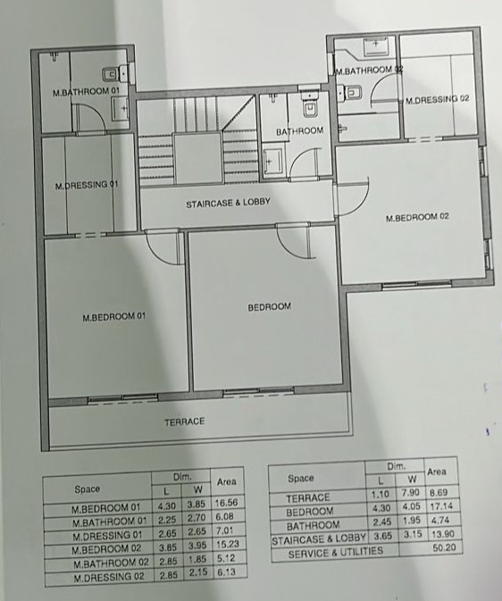 Floor plan for duplex at Aliva Mountain View Mostakbal City
