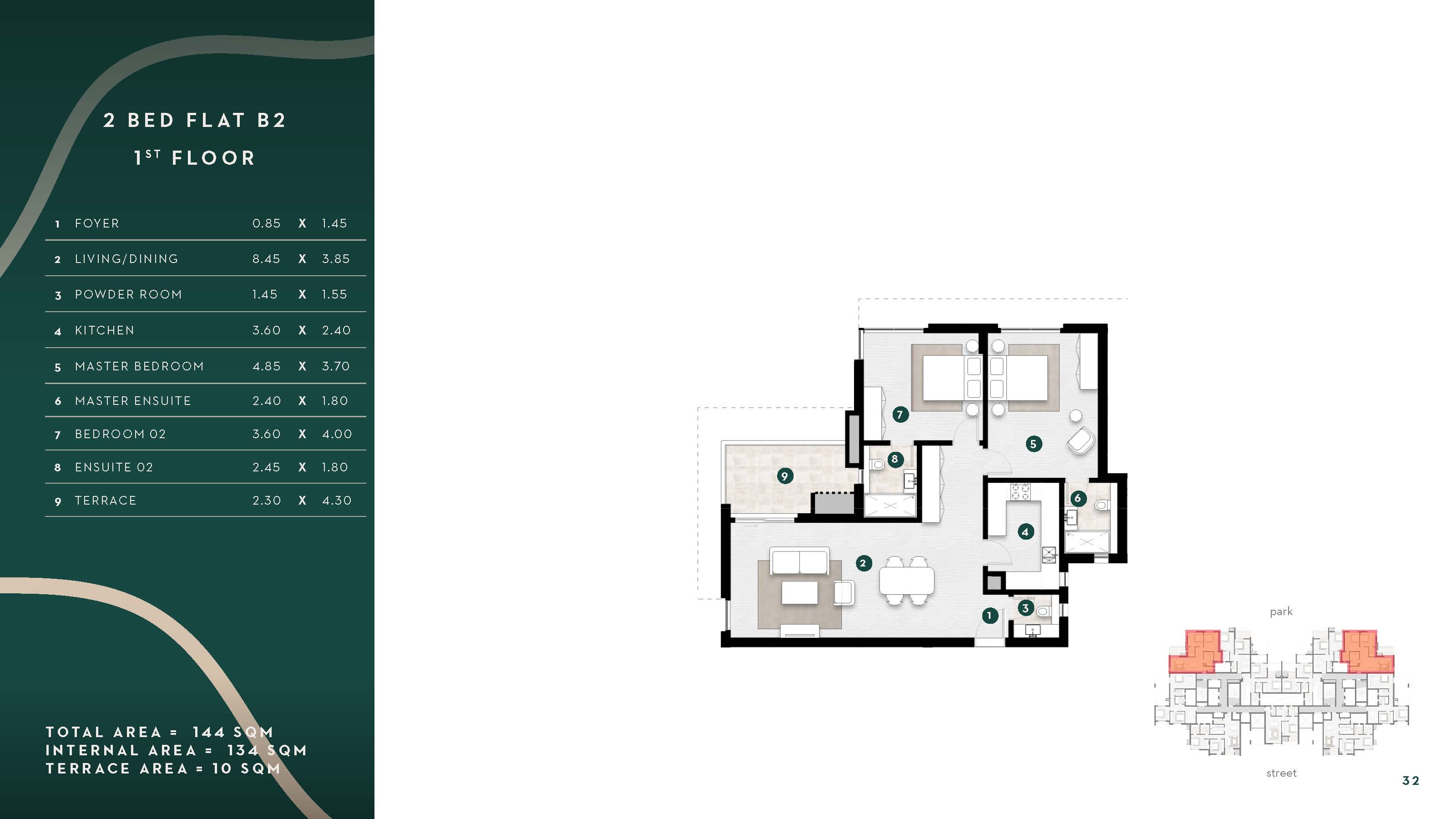 Floor plan for apartment at Solana East