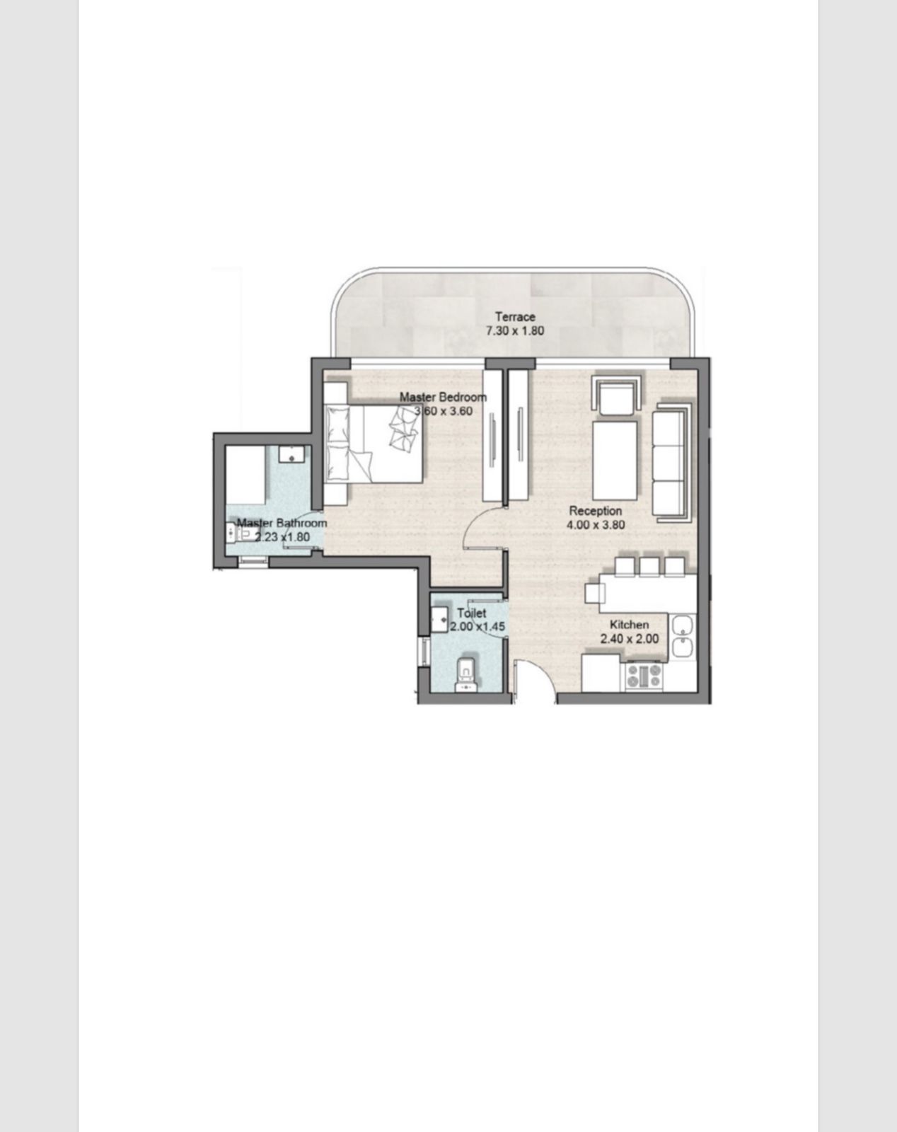 Floor plan for chalet at Hyde Park North - Seashore