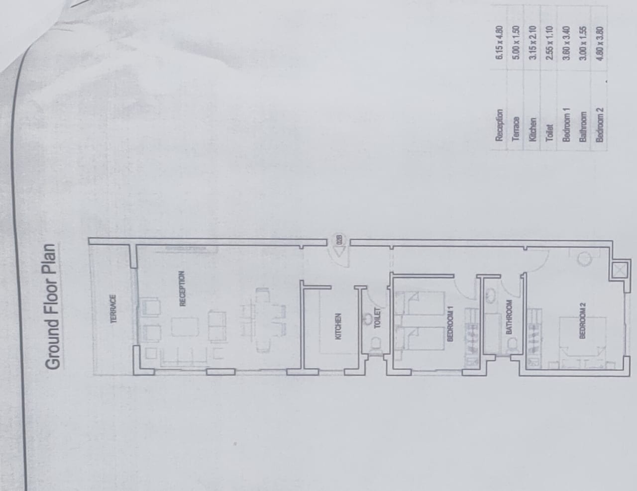 Floor plan for apartment at Sarai