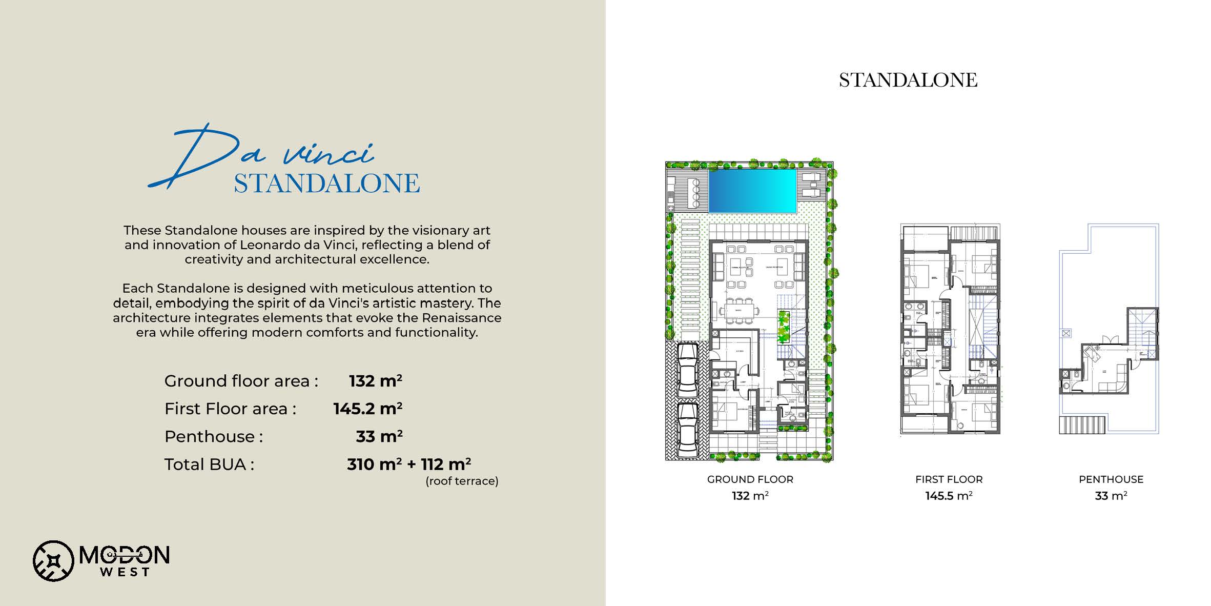 Floor plan for villa at Villagio