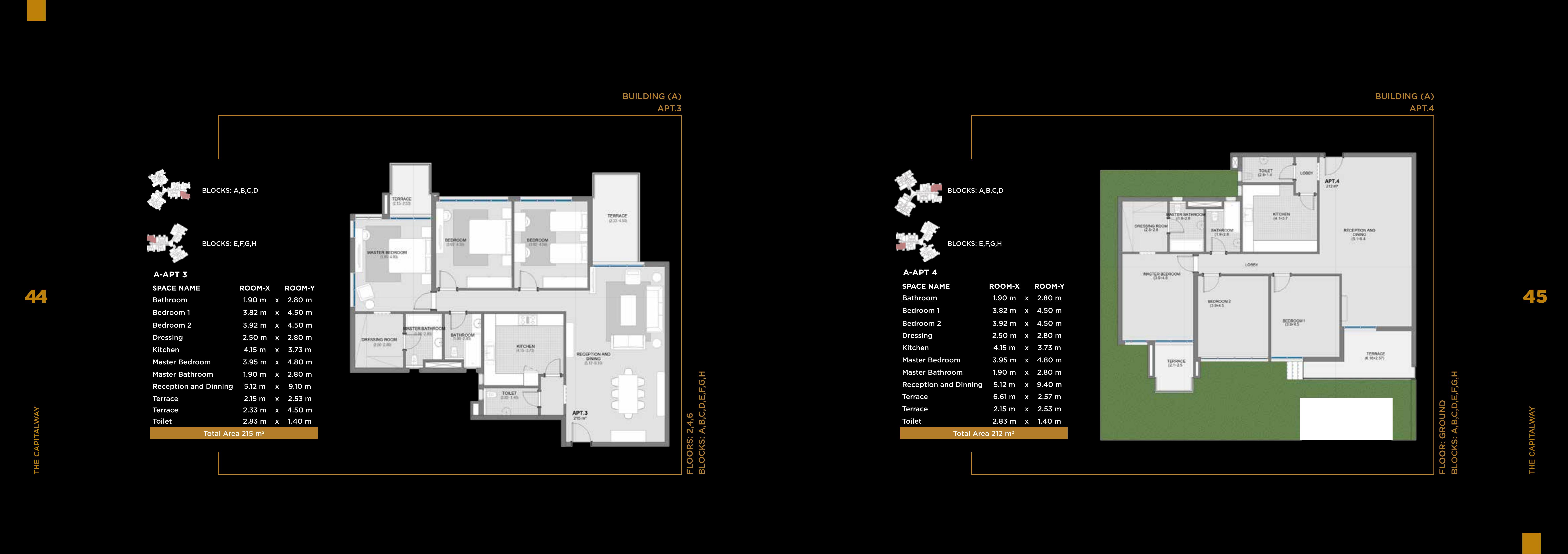 Floor plan for apartment at The Capitalway