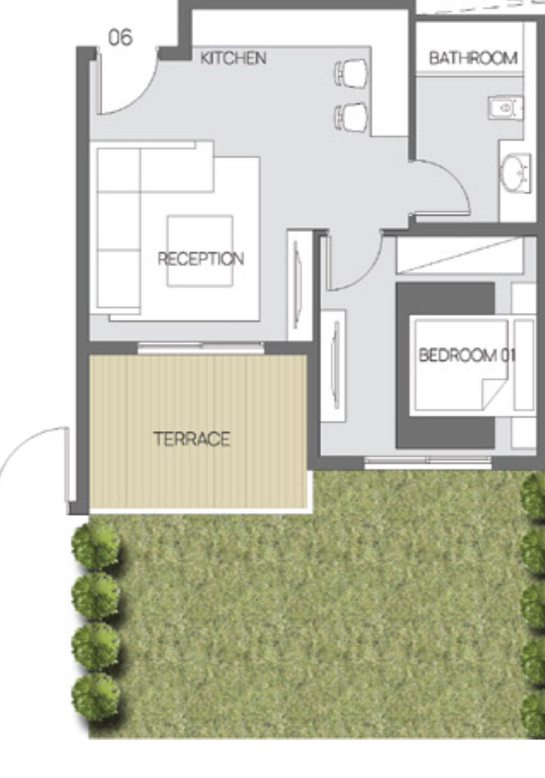 Floor plan for chalet at Safia - Ras El Hekma