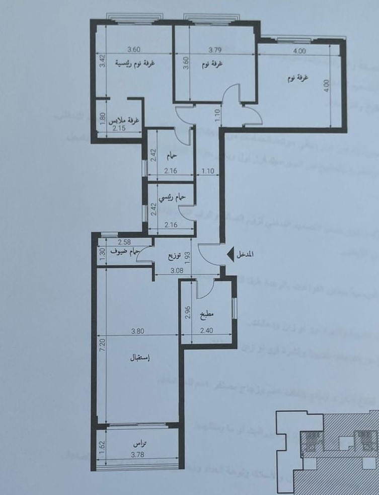 Floor plan for apartment at Village West