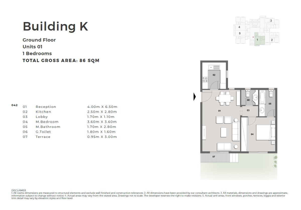Floor plan for apartment at Il Bosco City