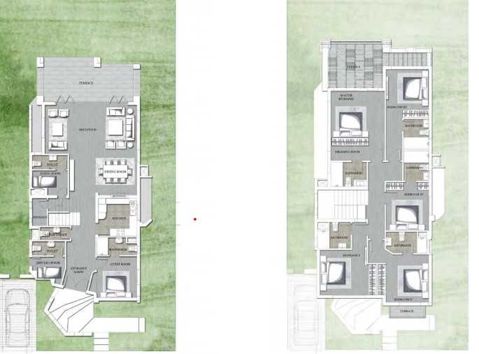 Floor plan for villa at Jefaira