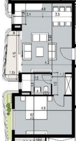 Floor plan for apartment at Badya