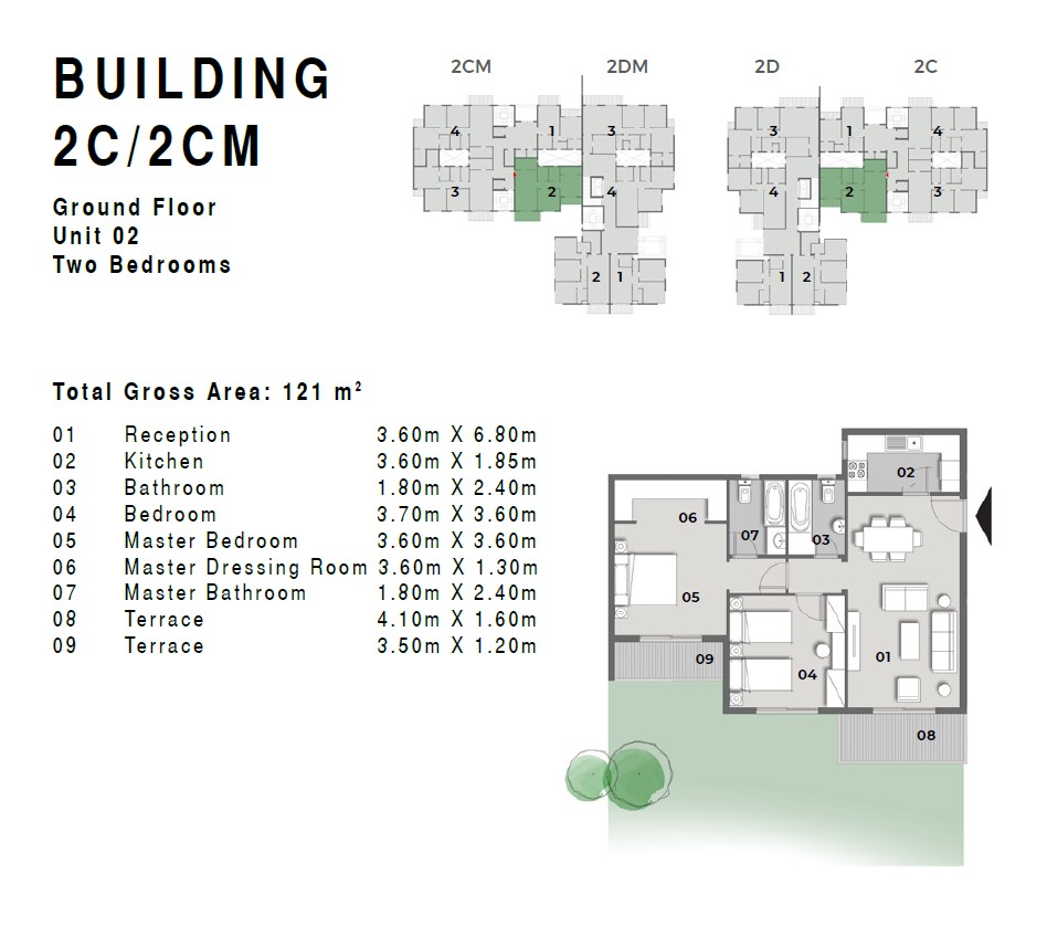 Floor plan for apartment at Il Bosco City