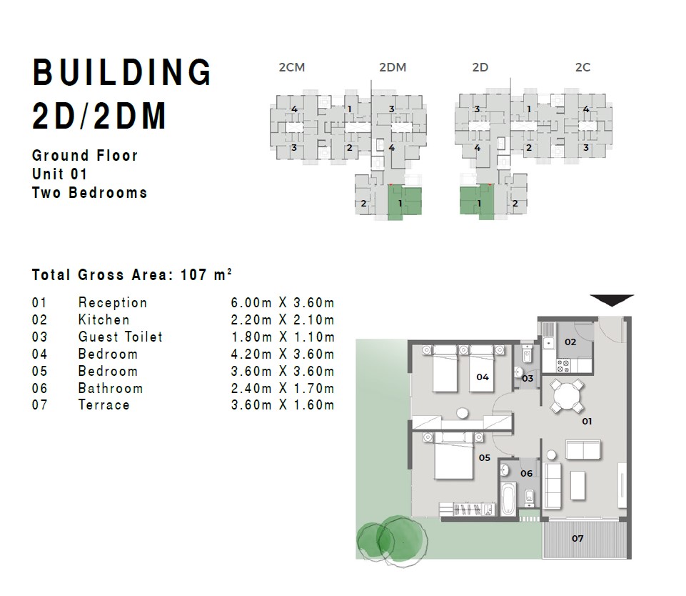 Floor plan for apartment at Il Bosco City