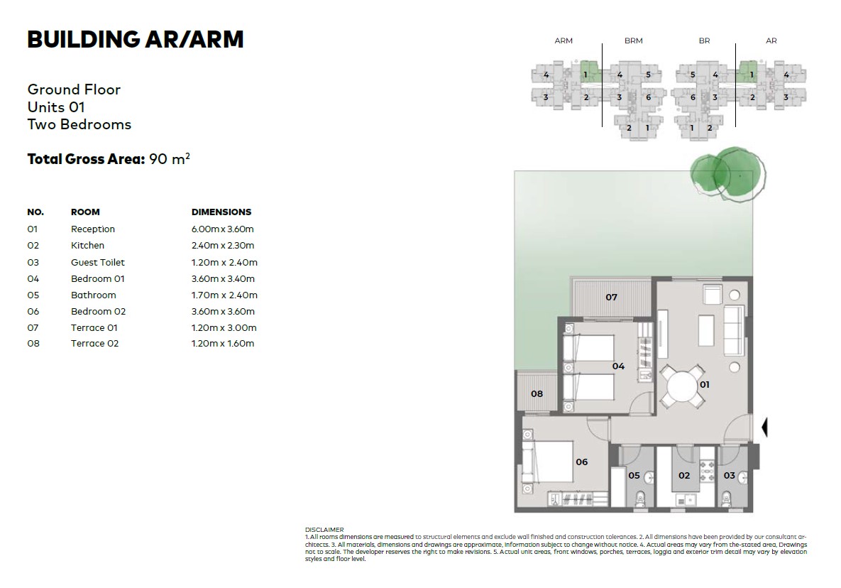 Floor plan for apartment at Il Bosco City