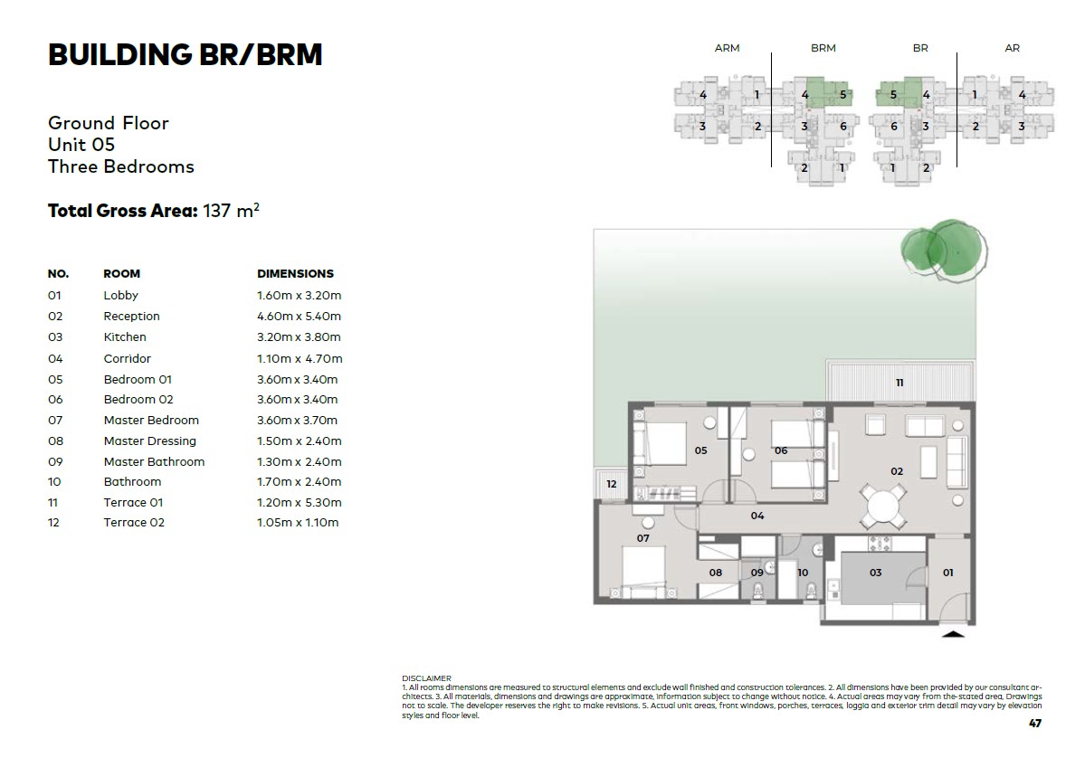 Floor plan for apartment at Il Bosco City