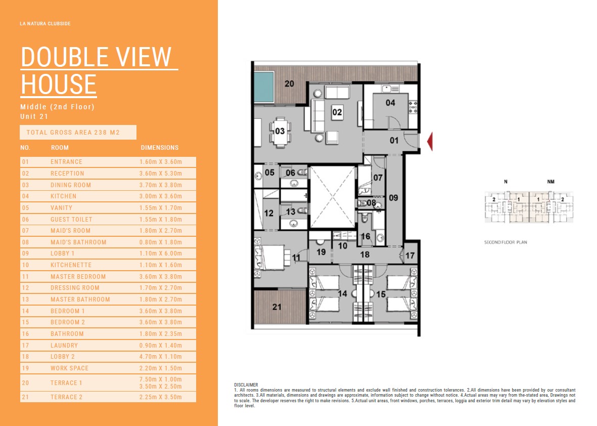 Floor plan for apartment at Il Bosco City
