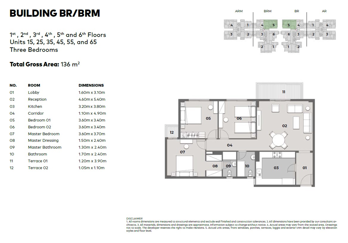 Floor plan for apartment at Il Bosco City
