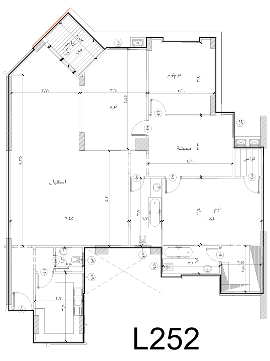 Floor plan for apartment at Kenz Compound