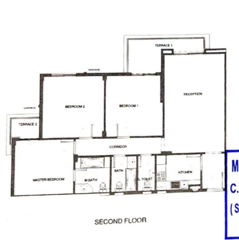 Floor plan for apartment at Mountain View iCity October