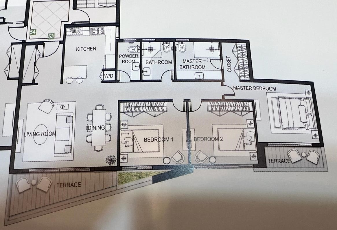 Floor plan for apartment at Privado