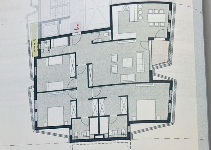 Floor plan for apartment at Badya