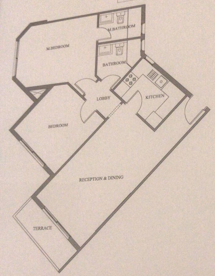 Floor plan for apartment at Mountain View ICity New Cairo
