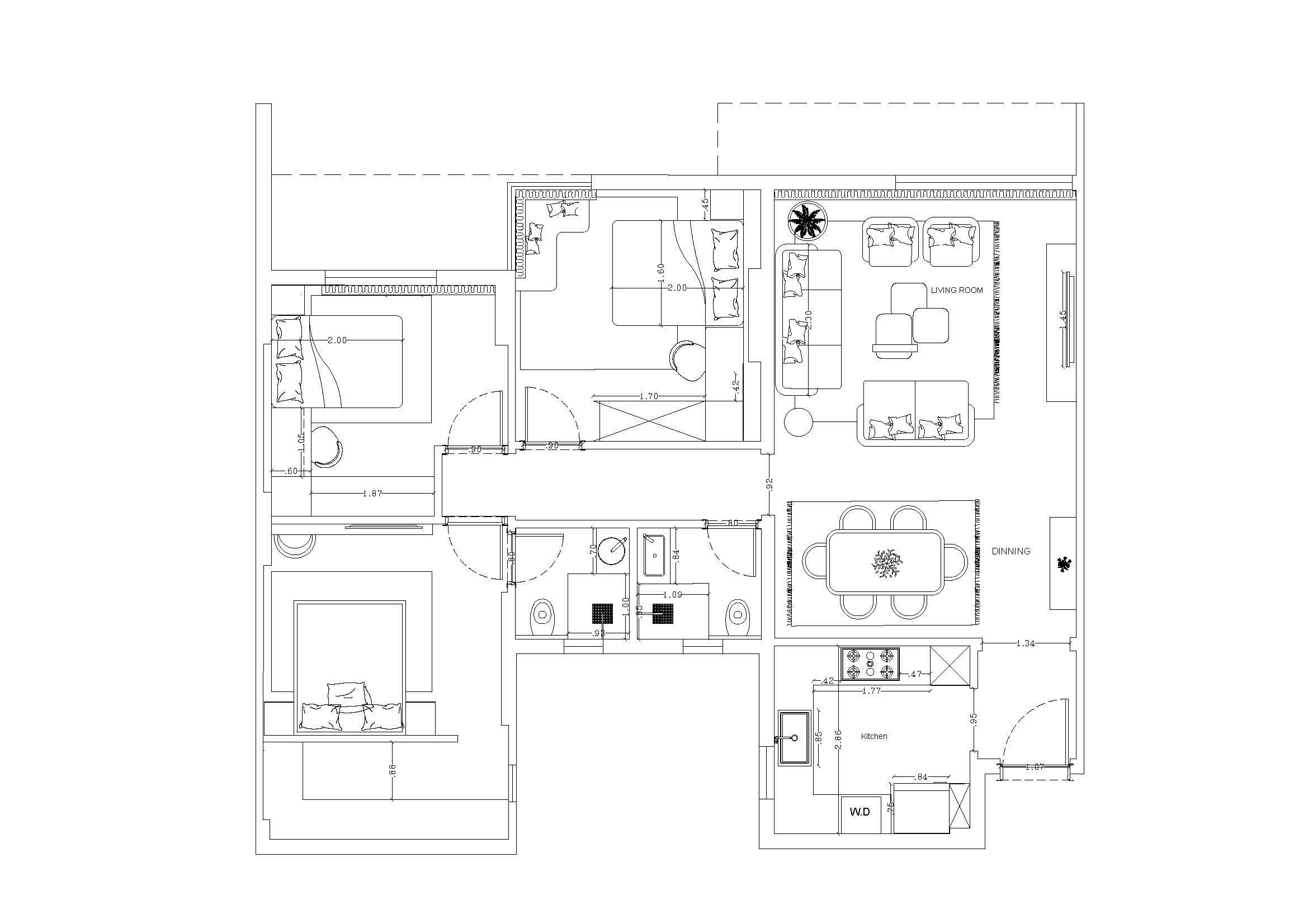 Floor plan for apartment at Mountain View ICity New Cairo