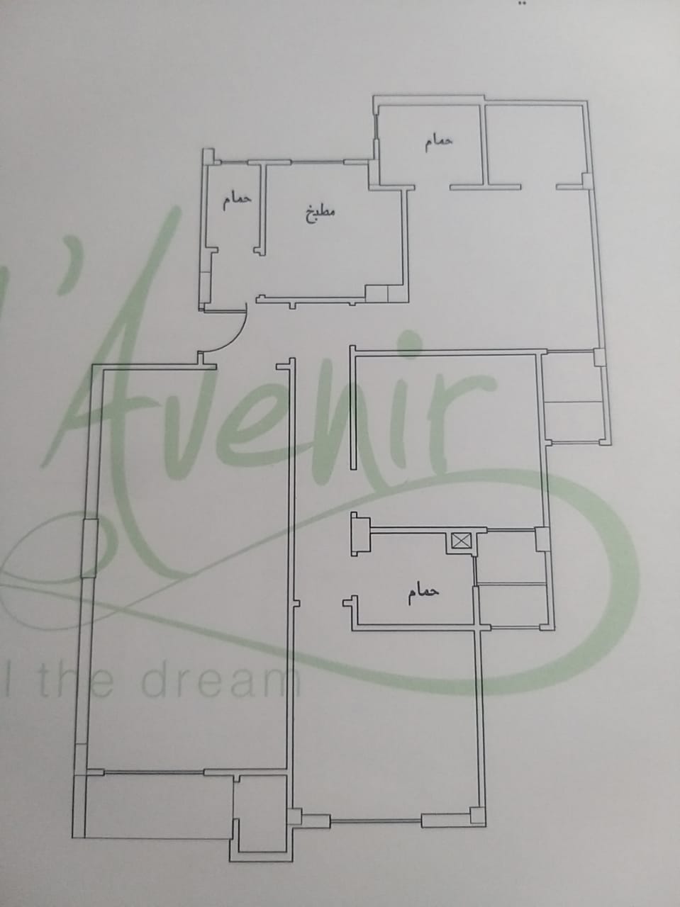 Floor plan for apartment at L’Avenir