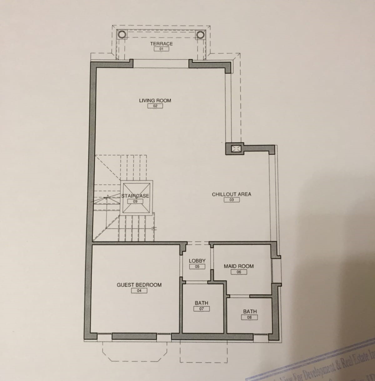 Floor plan for villa at Mountain View Chillout Park