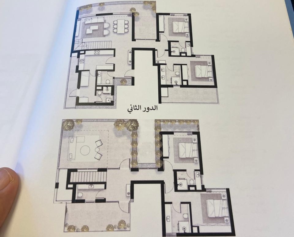 Floor plan for penthouse at Solana