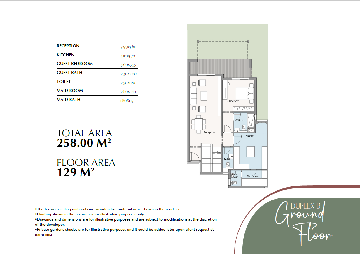 Floor plan for duplex at Oak Residences-Stone Park