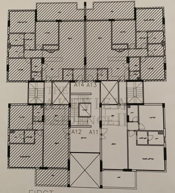 Floor plan for apartment at Lake view Residence 2
