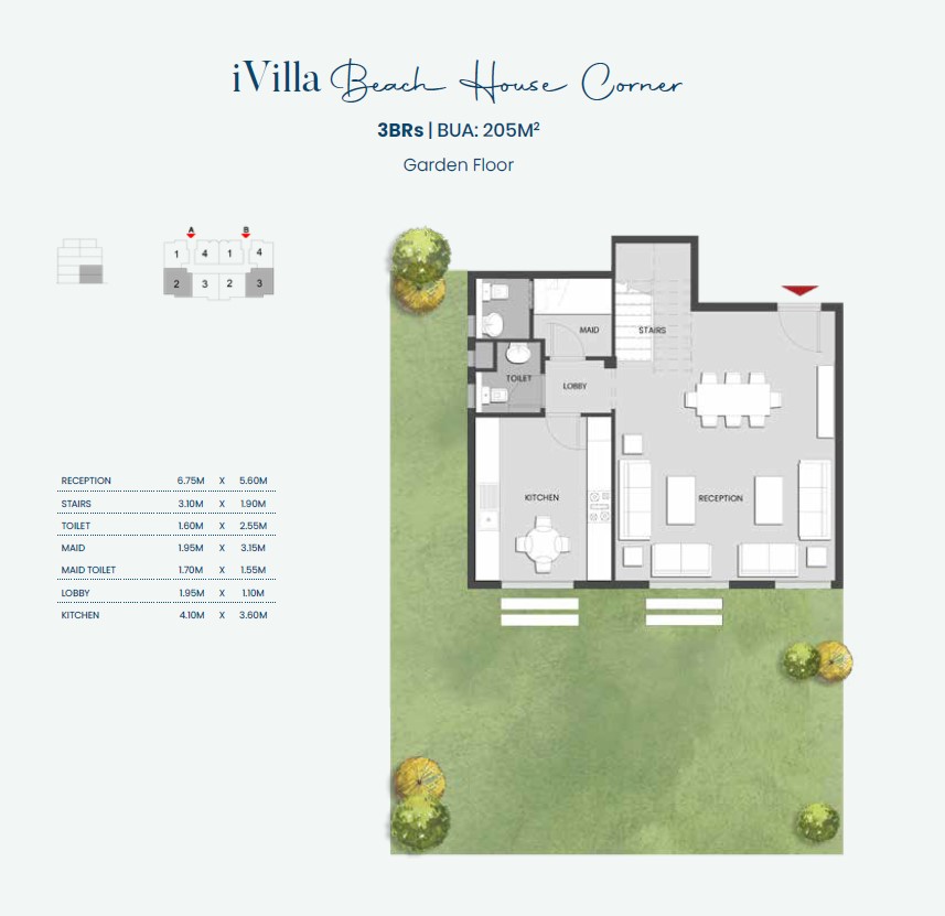 Floor plan for villa at Aliva Mountain View Mostakbal City