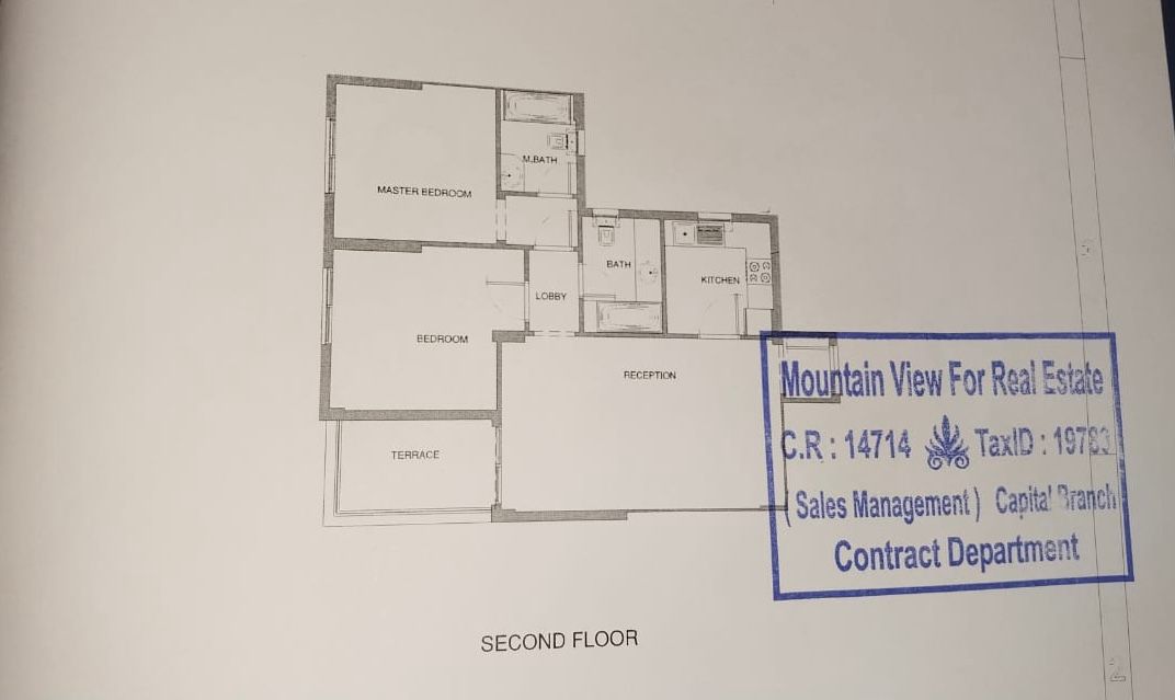 Floor plan for apartment at Mountain View iCity October