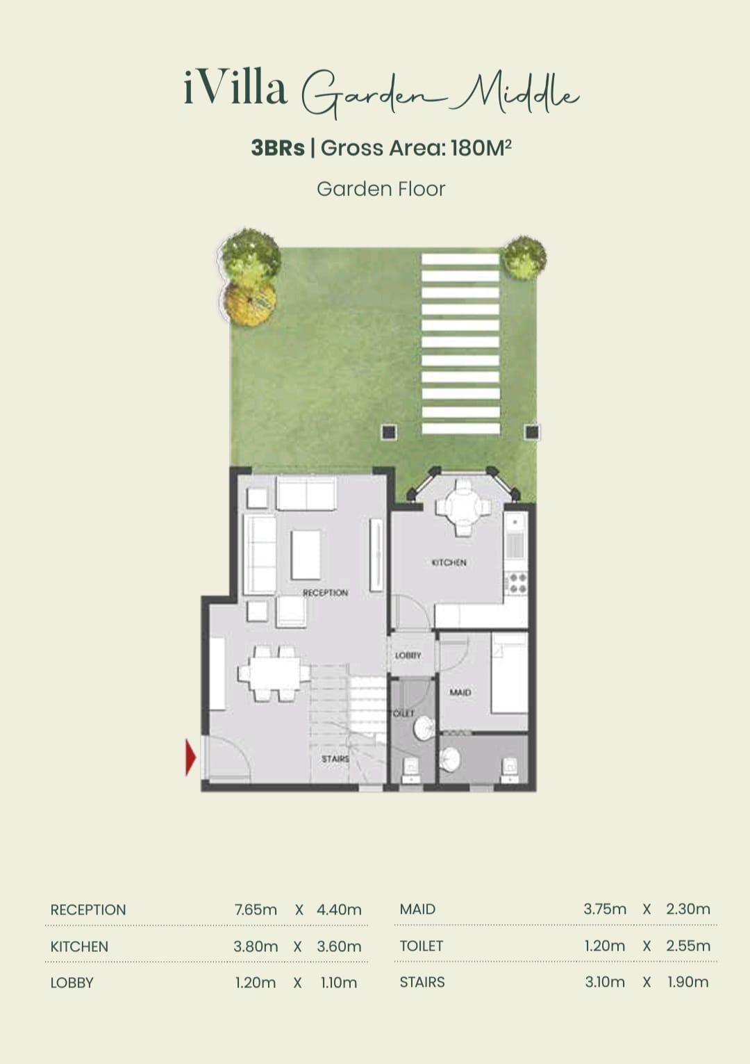 Floor plan for duplex at Aliva Mountain View Mostakbal City