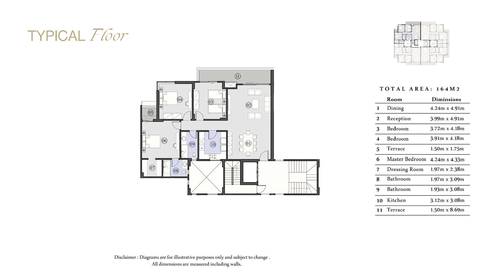 Floor plan for apartment at El Patio Oro -Phase 2