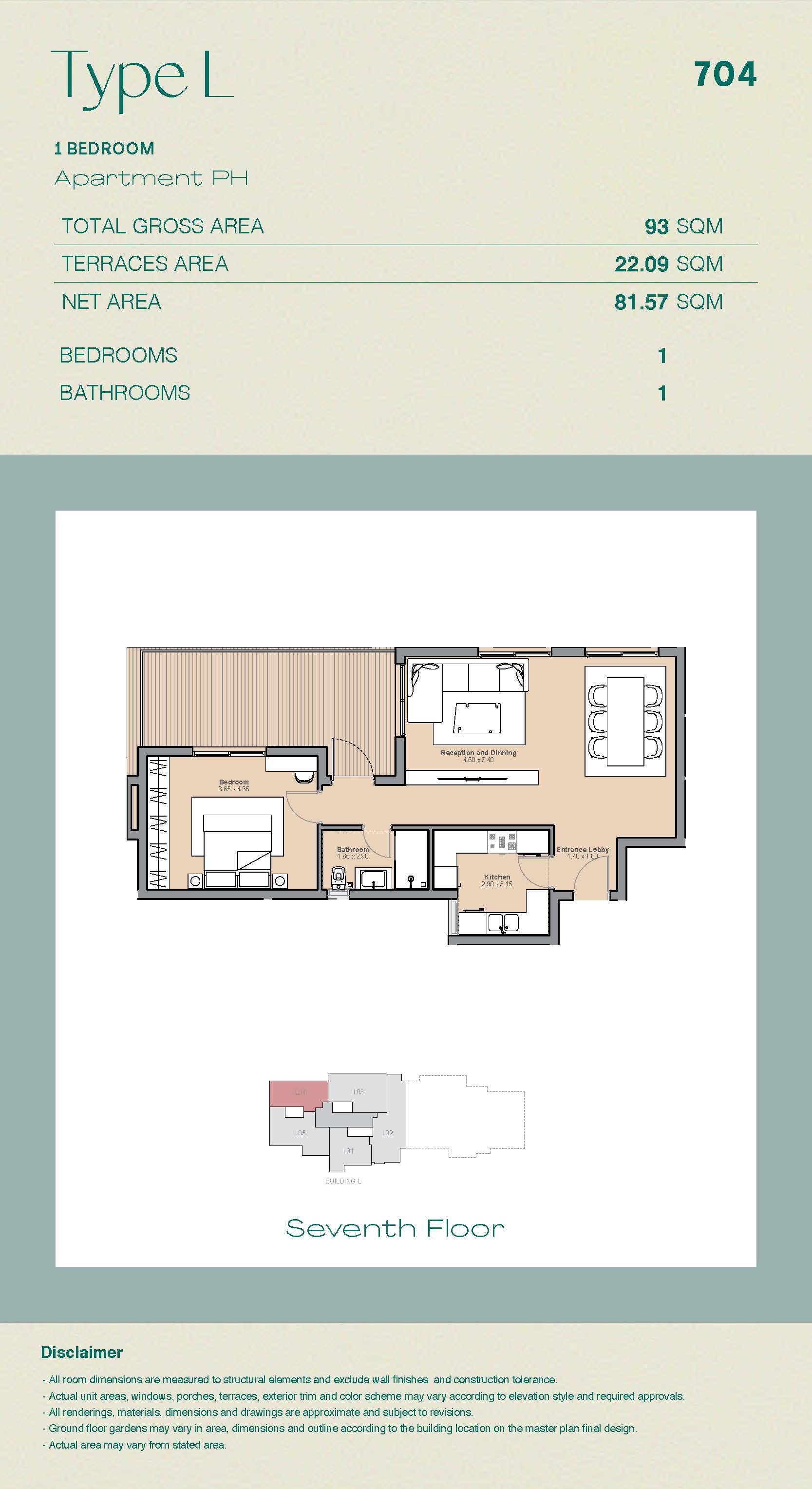 Floor plan for apartment at Ashgar City