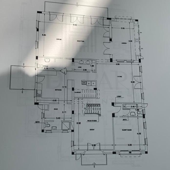 Floor plan for villa at Hyde Park