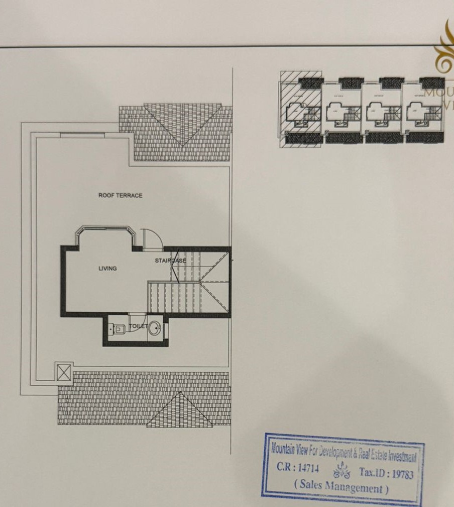 Floor plan for townhouse at Mountain View ICity New Cairo