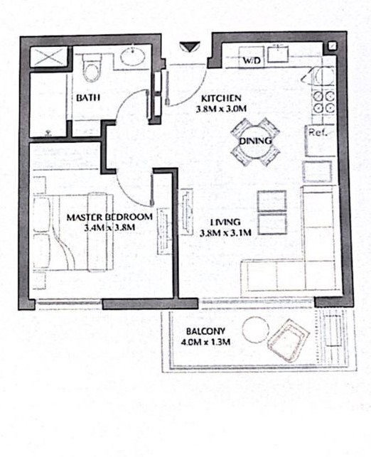 Floor plan for apartment at Marassi